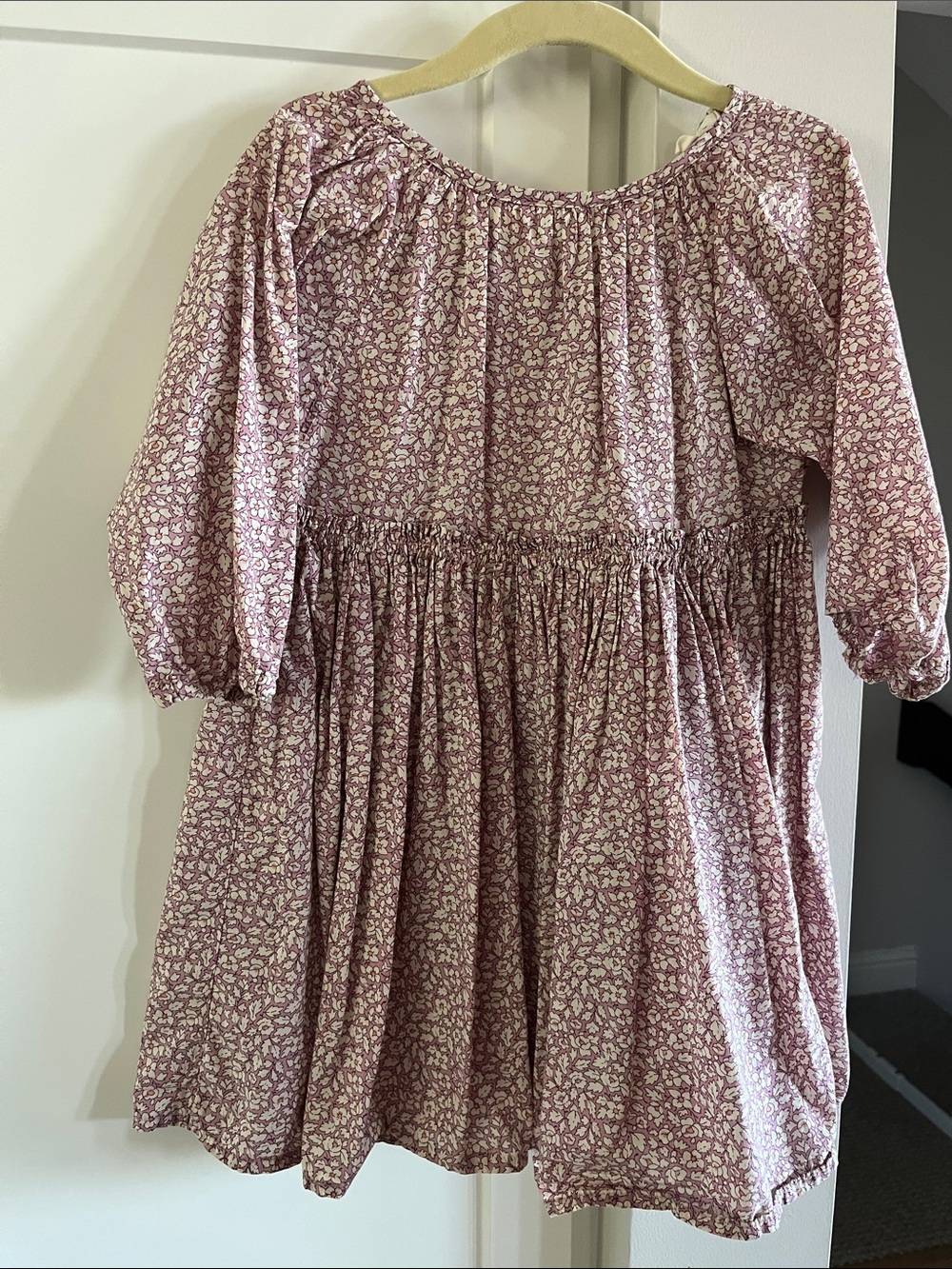 Mabo Georgie dress in blush feather floral